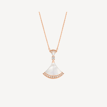 [BIJOUX]DREAM NECKLACE MOP PINK GOLD DIAMOND