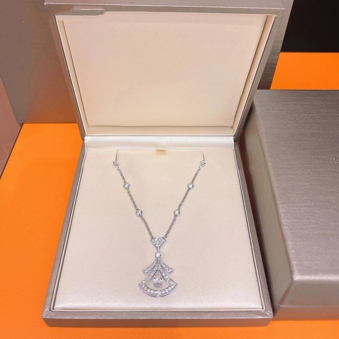 [BIJOUX]DREAM NECKLACE WHITE DIAMOND SILVER