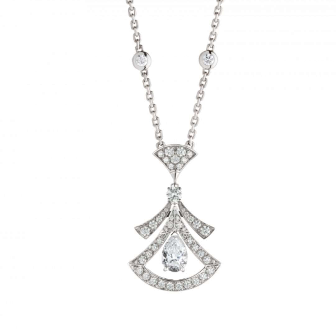 [BIJOUX]DREAM NECKLACE WHITE DIAMOND SILVER