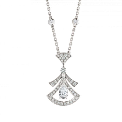 [BIJOUX]DREAM NECKLACE WHITE DIAMOND SILVER