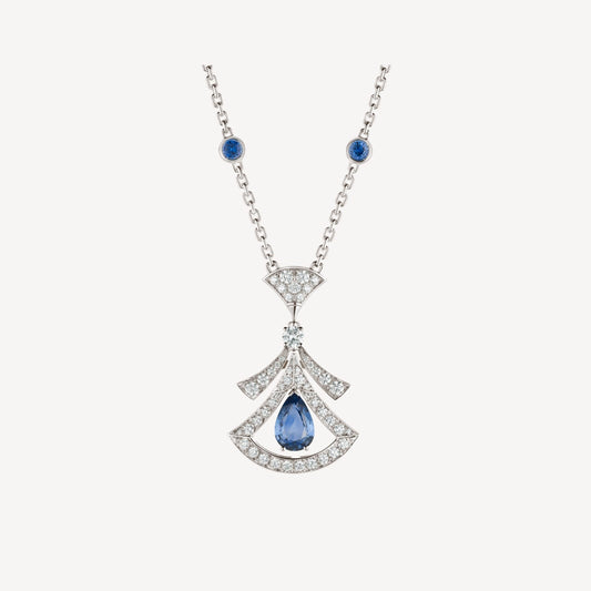 [BIJOUX]DREAM NECKLACE AGATE DIAMOND SILVER