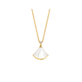 [BIJOUX]DREAM NECKLACE WHITE MOP GOLD 1 DIAMOND
