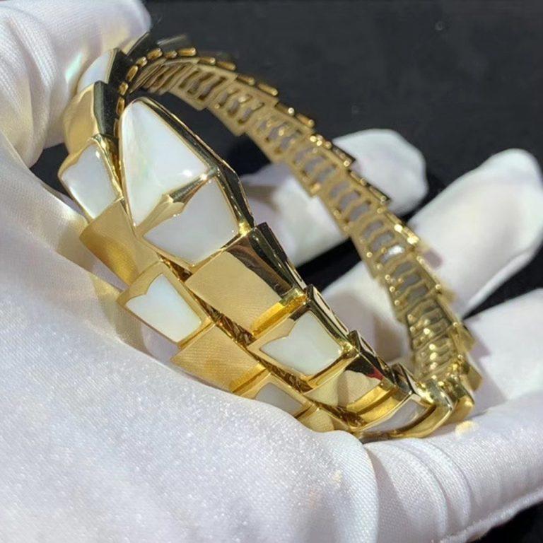 [BIJOUX]SERPENTI BRACELET MOP GOLD