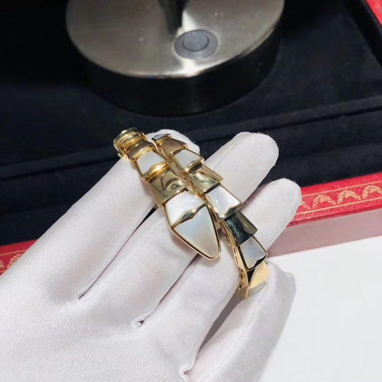 [BIJOUX]SERPENTI BRACELET MOP GOLD