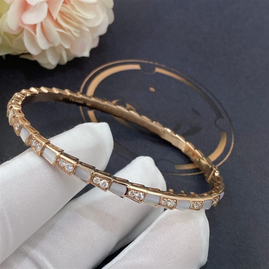 [BIJOUX]SERPENTI BRACELET PINK GOLD MOP DIAMOND