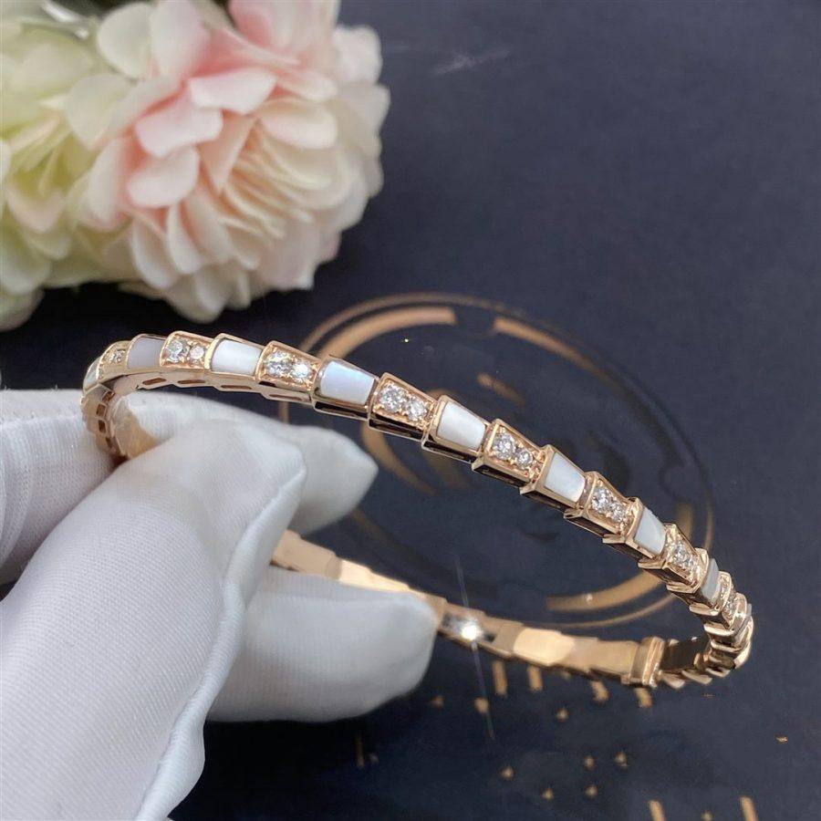 [BIJOUX]SERPENTI BRACELET PINK GOLD MOP DIAMOND