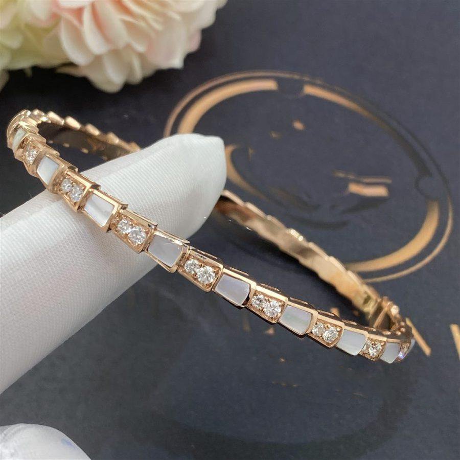 [BIJOUX]SERPENTI BRACELET PINK GOLD MOP DIAMOND