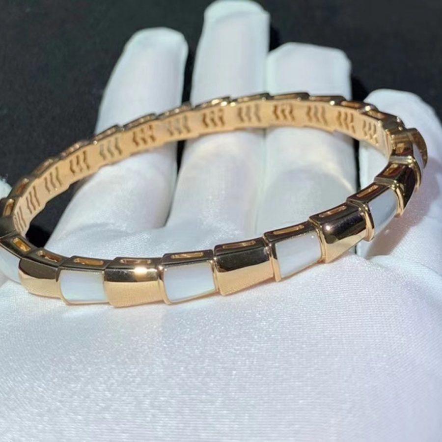 [BIJOUX]SERPENTI BRACELET PINK GOLD MOP