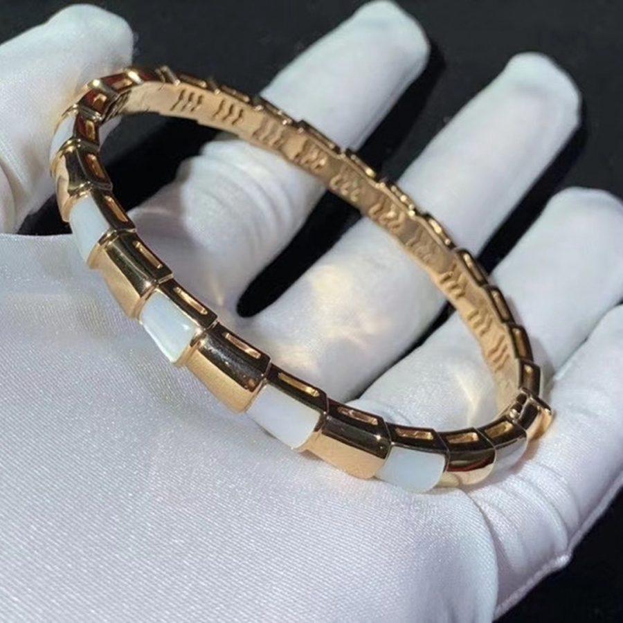 [BIJOUX]SERPENTI BRACELET PINK GOLD MOP