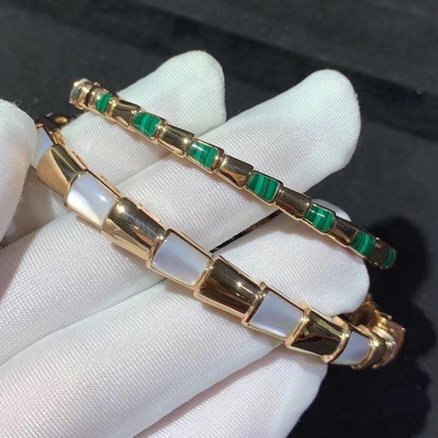 [BIJOUX]SERPENTI BRACELET PINK GOLD MOP