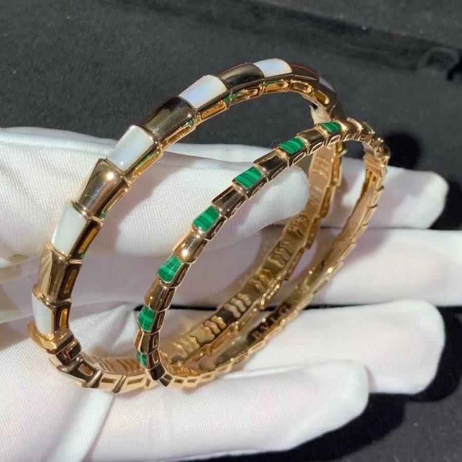 [BIJOUX]SERPENTI BRACELET PINK GOLD MOP