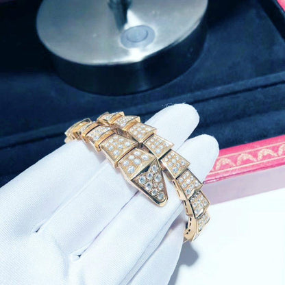 [BIJOUX]SERPENTI BRACELET 8MM PINK GOLD DIAMOND
