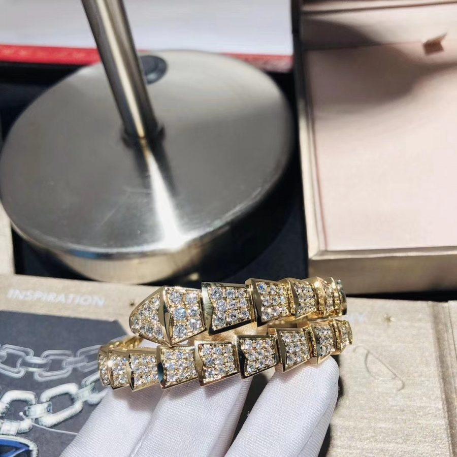 [BIJOUX]SERPENTI BRACELET 8MM GOLD DIAMOND