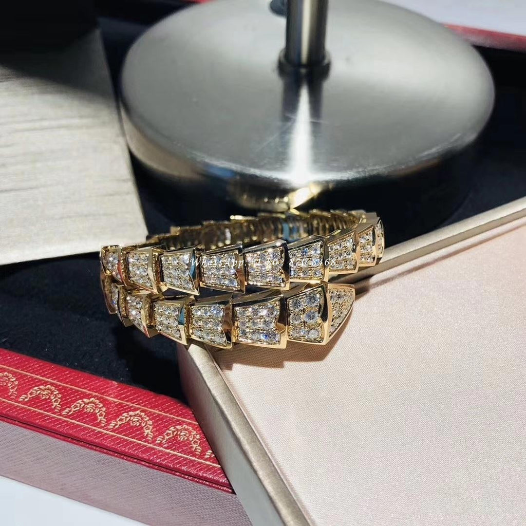 [BIJOUX]SERPENTI BRACELET 8MM GOLD DIAMOND
