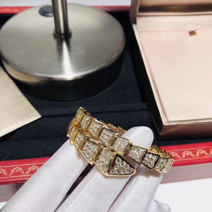 [BIJOUX]SERPENTI BRACELET 8MM GOLD DIAMOND