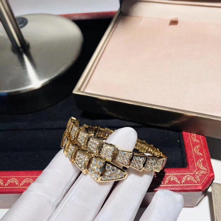 [BIJOUX]SERPENTI BRACELET 8MM GOLD DIAMOND