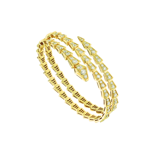 [BIJOUX]SERPENTI BRACELET GOLD DIAMOND DOUBLE ROW