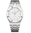 Oak Pop Exclusive Silver Steel Strap