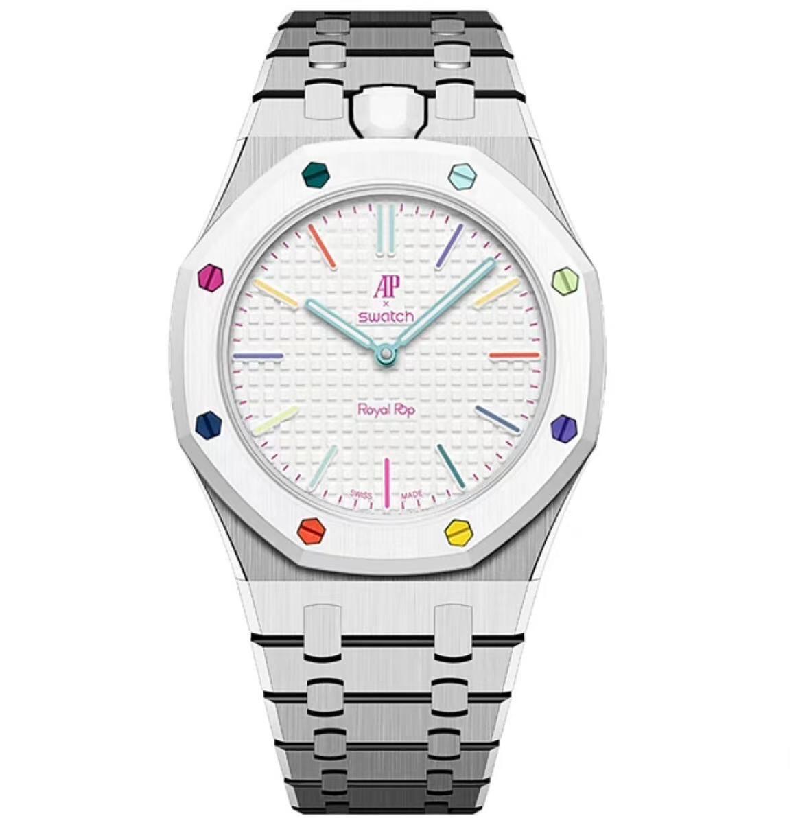Oak Pop Exclusive Silver Steel Strap