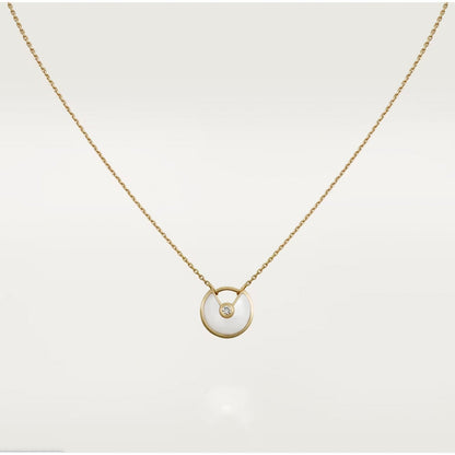 [BIJOUX]AMULETTE ROSE GOLD MOP NECKLACE