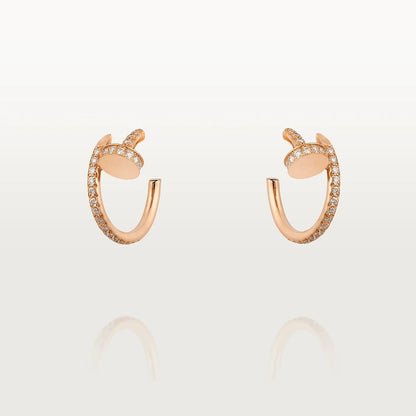 [BIJOUX]JUSTE EARRINGS 12.75MM PINK GOLD DIAMOND