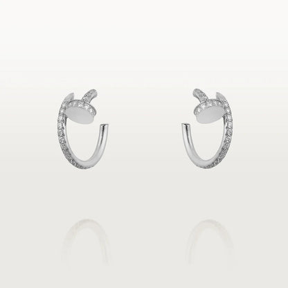 [BIJOUX]JUSTE EARRINGS 12.75MM SILVER DIAMOND