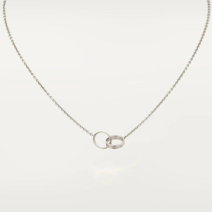 [BIJOUX]LOVE NECKLACE PINK GOLD AND SILVER