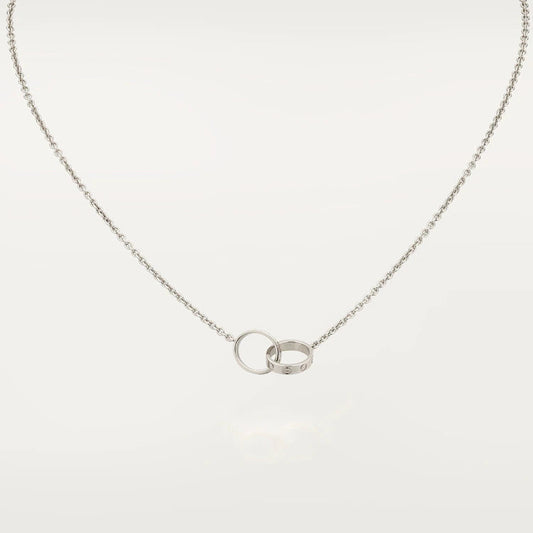 [BIJOUX]LOVE NECKLACE PINK GOLD AND SILVER