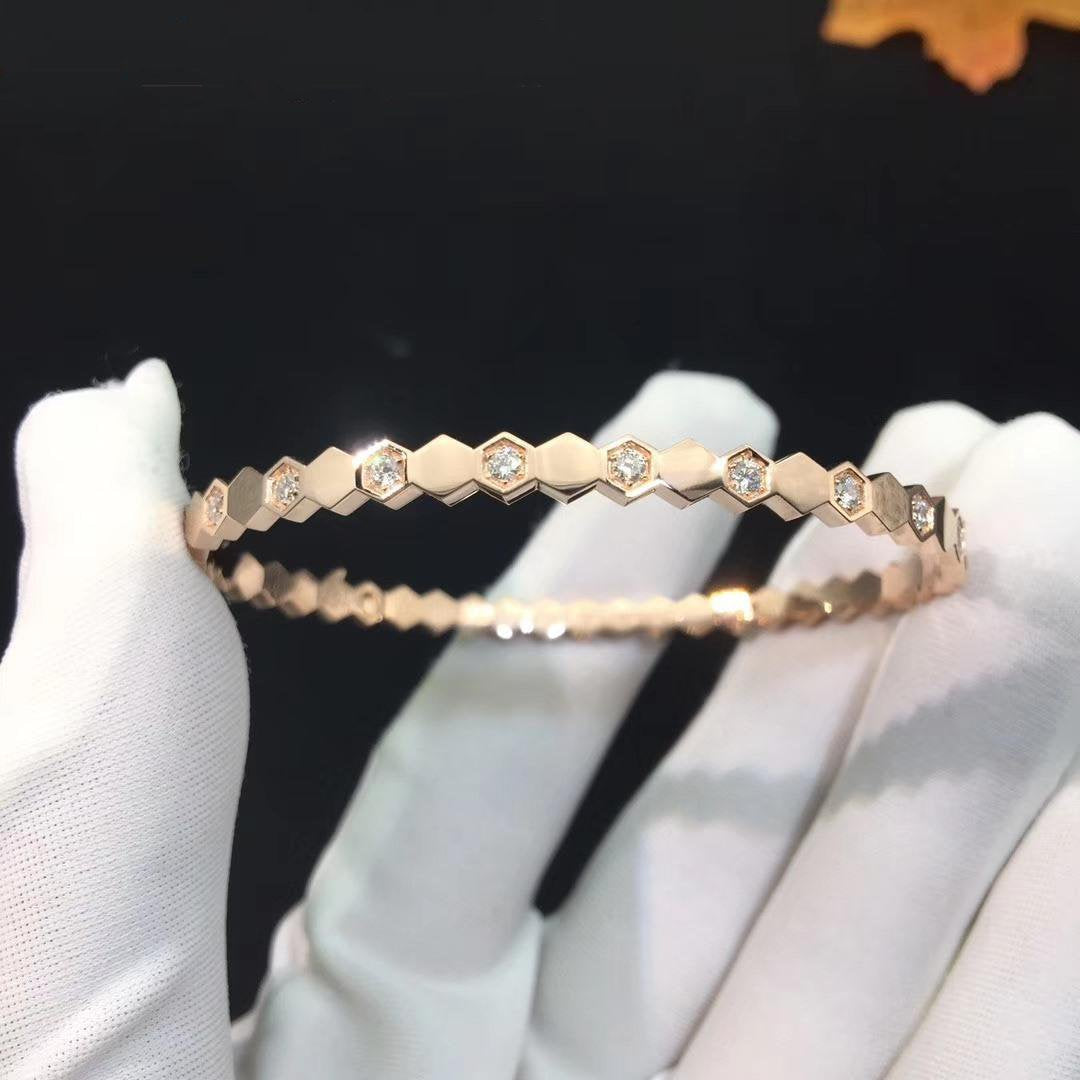 [BIJOUX]BRACELET BEE LOVE OR ROSE DIAMANT