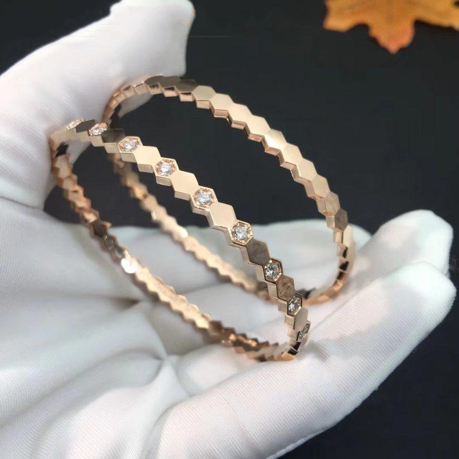 [BIJOUX]BRACELET BEE LOVE OR ROSE DIAMANT