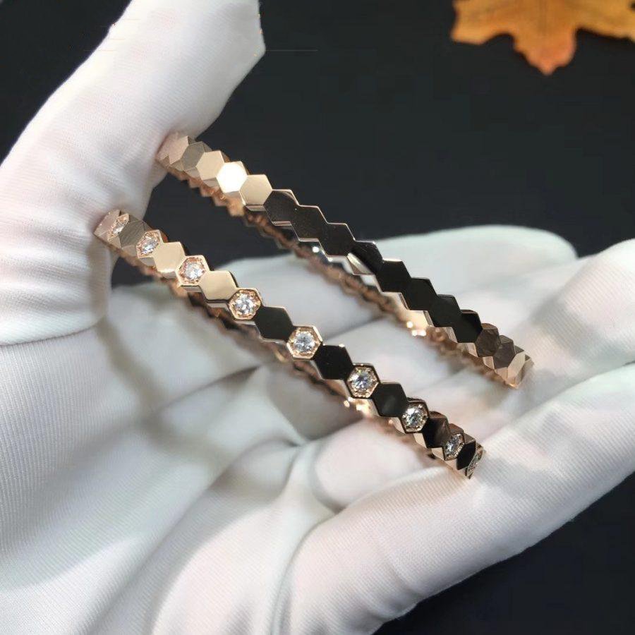 [BIJOUX]BRACELET BEE LOVE OR ROSE DIAMANT