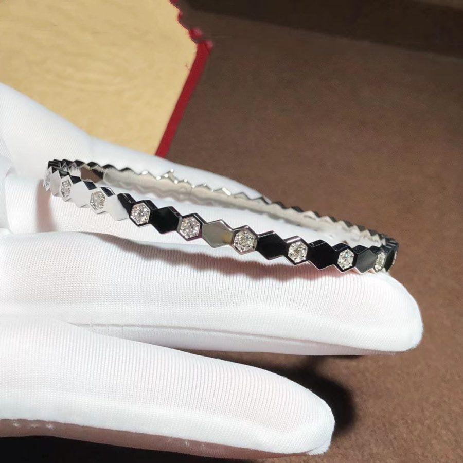 [BIJOUX]BRACELET ARGENT DIAMANT BEE LOVE