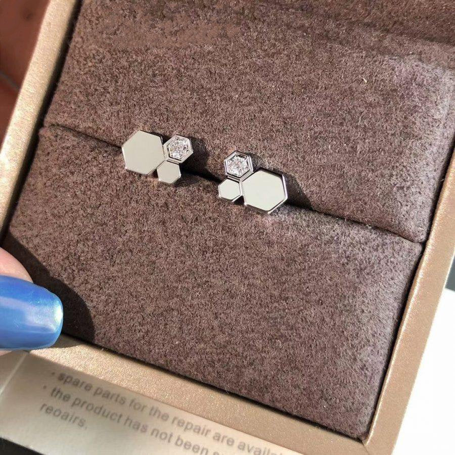 [BIJOUX]BEE LOVE SILVER DIAMOND EARRINGS