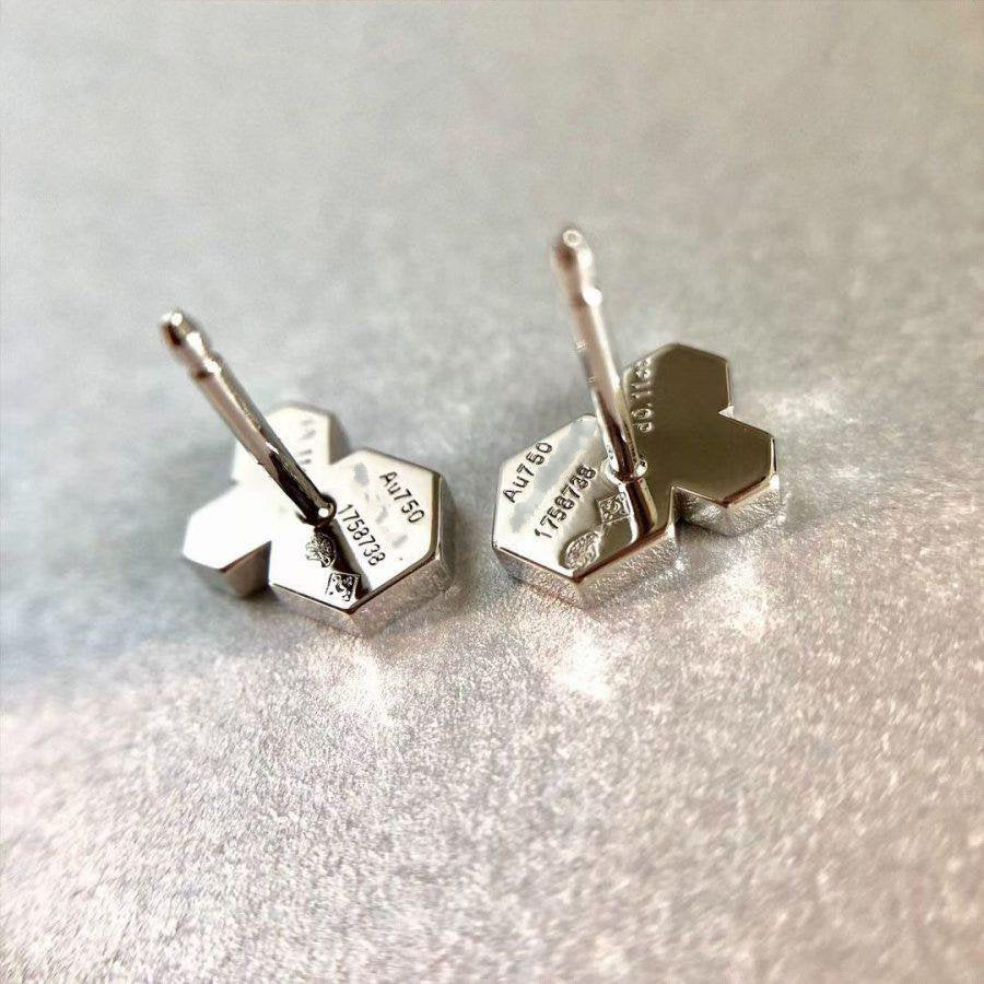 [BIJOUX]BEE LOVE SILVER DIAMOND EARRINGS