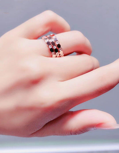 [BIJOUX]BEE LOVE RING PINK GOLD DIAMOND
