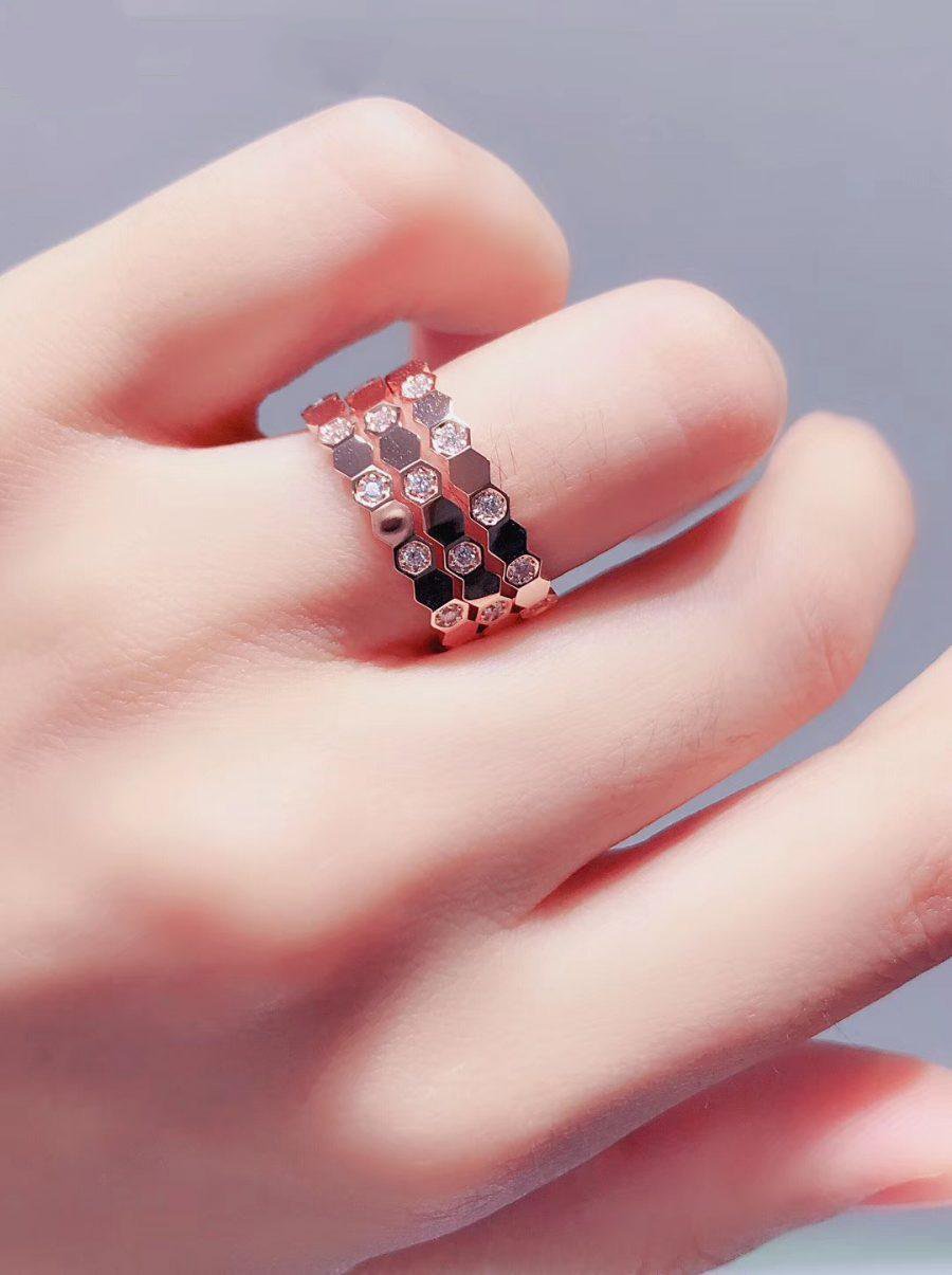 [BIJOUX]BEE LOVE RING PINK GOLD DIAMOND