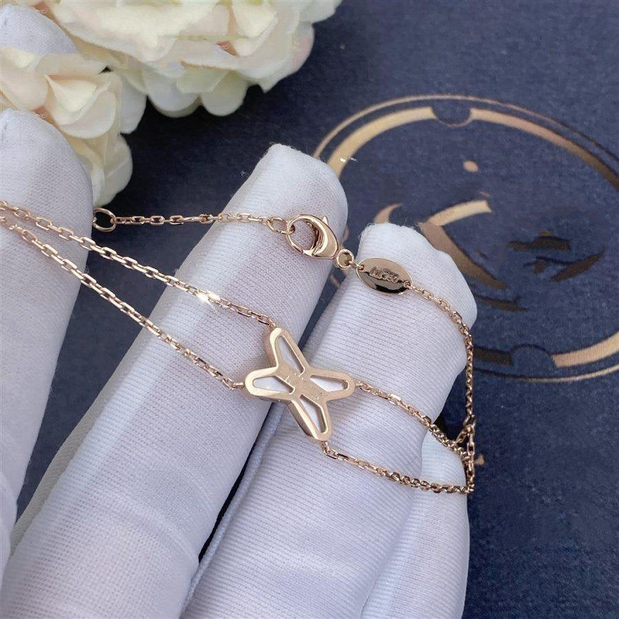 [BIJOUX]JEUX ブレスレット ホワイトモップ ピンクゴールド ダイヤモンド1個