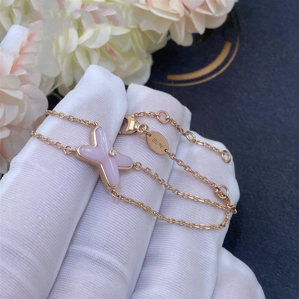 [BIJOUX]JEUX BRACELET PINK MOP PINK GOLD 1 DIAMOND