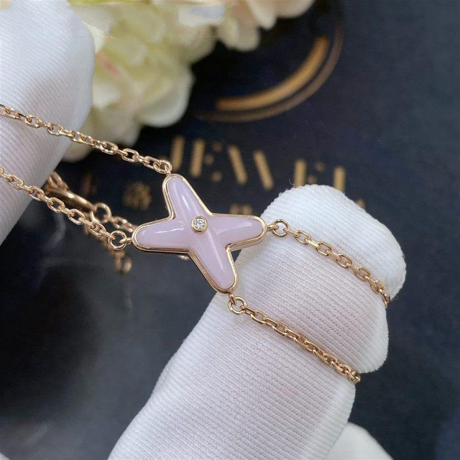 [BIJOUX]JEUX BRACELET PINK MOP PINK GOLD 1 DIAMOND