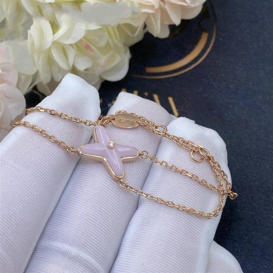 [BIJOUX]JEUX BRACELET PINK MOP PINK GOLD 1 DIAMOND