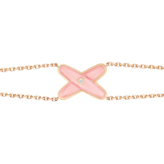 [BIJOUX]JEUX BRACELET PINK MOP PINK GOLD 1 DIAMOND