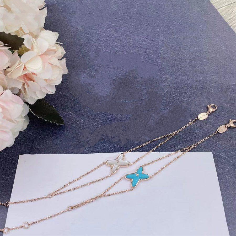 [BIJOUX]JEUX ブレスレット ターコイズピンクゴールド 1ダイヤモンド