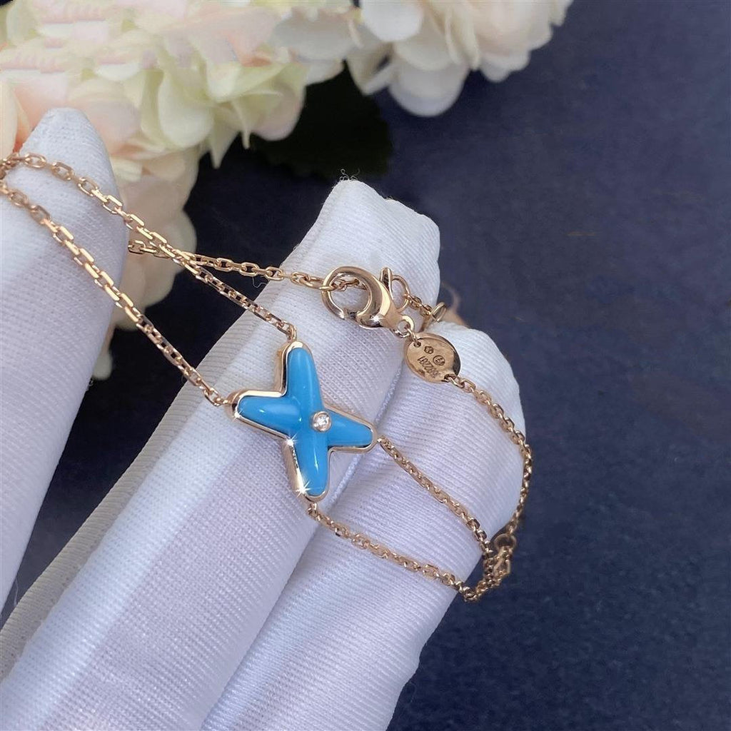 [BIJOUX]JEUX BRACELET TURQUOISE PINK GOLD 1 DIAMOND