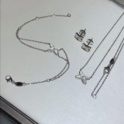 [BIJOUX]JEUX ブレスレット ホワイト モップ シルバー 1 ダイヤモンド