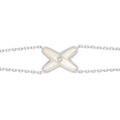 [BIJOUX]JEUX BRACELET WHITE MOP SILVER 1 DIAMOND
