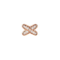 [BIJOUX]JEUX DE BOUCLES D'OREILLES DIAMANT OR ROSE