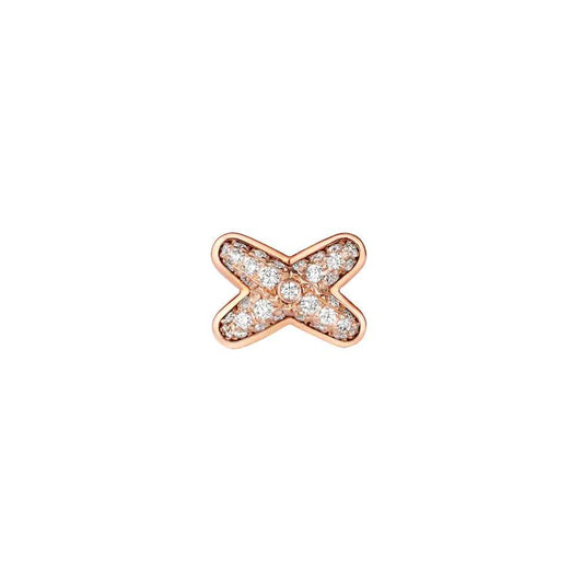 [BIJOUX]JEUX DE PINK GOLD DIAMOND EARRINGS