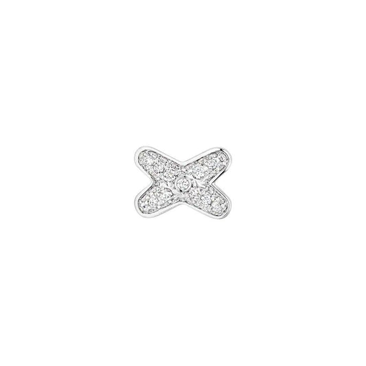 [BIJOUX]JEUX DE SILVER DIAMOND EARRINGS