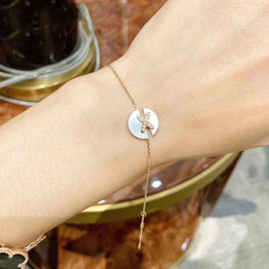 [BIJOUX]JEUX DE BRACELET MOP OR ROSE DIAMANTS