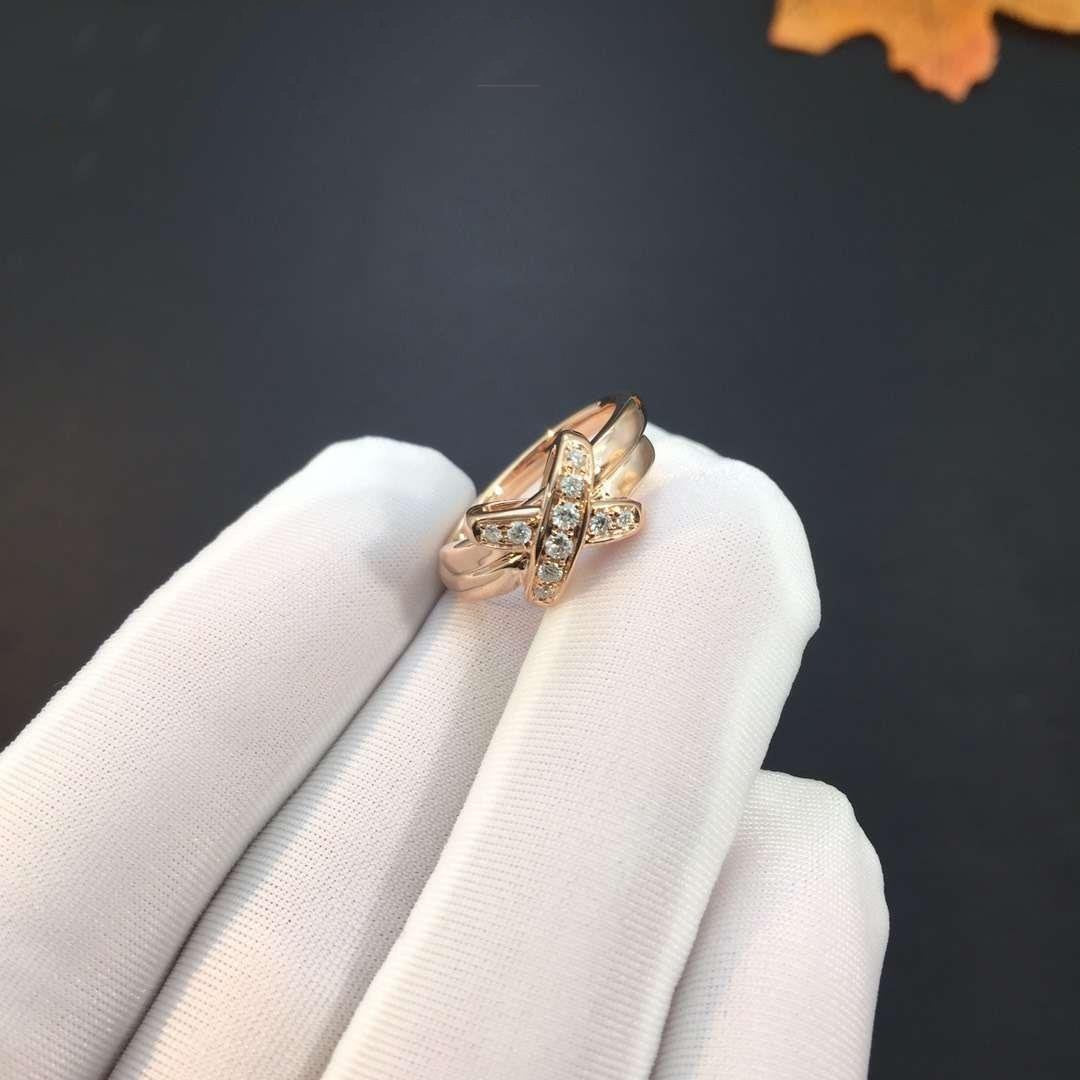 [BIJOUX]BAGUE JEUX DE DIAMANT OR ROSE
